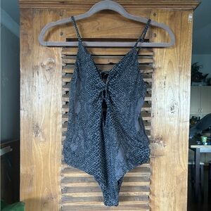 Acacia Swimwear Kokomo in Dark Snake Lining
